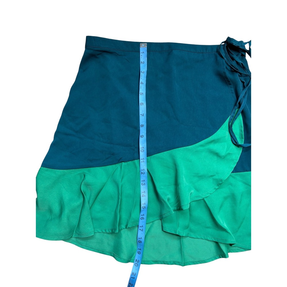 Summersalt NWT Short Beach to Brunch Wrap Sarong Ruffle Mini Skirt Size Large - Picture 6 of 8